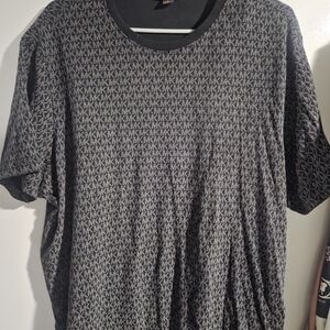 Michael Kors Black and Gray Short Sleeve Tee Mens XL